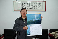 　野鳥協會理事長張壽華攝影作品「黑枕燕鷗」入選2011年台灣野鳥月曆，可望能提高地區賞鳥及生態旅遊的知名度。（圖／文：曹重偉）