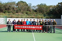 　第二屆北竿鄉鄉長盃網球賽，兩隊平分秋色。（圖：北竿鄉公所提供）