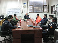 莒光警察所加強治安,召開春安工作會議。(圖/文:陳樂團)