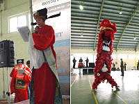 100年東引春節民俗遊藝活動,國軍弟兄用心安排的新年獻禮相當有看頭,歡迎鄉親參加,歡喜迎新年。(圖/文:陳其敏)