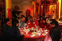 2011年馬祖擺暝文化祭,北竿廟宇昨天盛大食福。圖為蕭王府現場(圖:本報北竿採訪小組)