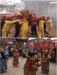 2011年馬祖擺暝文化祭,北竿大遶境昨天引爆高潮。(圖:本報北竿採訪小組)