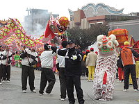 　元宵活動一連四天，北竿警察所同仁全體動員協助維持交通順暢。（圖／文：陳鵬雄）