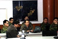 　連江縣立醫院王致遠醫師特到場擔任「慢活－慢跑與人生」講座講師。（圖／文：周唐毅）