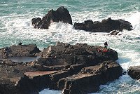 馬祖初春季節,海象狀況仍未穩定,從事磯釣活動要提高警覺。(圖/文:陳其敏)
