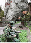 馬防部日前於馬祖地區實施輻射檢測。(圖/文:劉敬文)