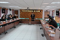　福建連江地方法院檢察署檢察長洪培根在北竿召開「司法改革巡迴民意座談會」。（圖／文：陳鵬雄）