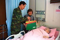 榮民如家人　防衛部探視送溫情。（圖與文：周唐毅）