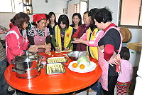 　北竿社區健康營造中心舉辦素食研習活動。（圖／文：陳鵬雄）