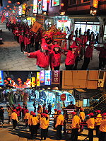 323媽祖文化觀光節昨晚進入最高潮!媽祖金身鑾轎走上街頭,兩岸廟宇及信眾共同營造這場遶境活動,盛大場面讓馬祖村沸騰。(圖/文:曹重偉)