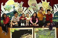 財團法人廣達文教基金會《游於藝》-「鳴蟲特展-蟲蟲大樂團」校園巡迴展到東引。(圖:東引國中小提供)