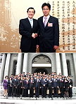 馬祖青創協會理事長曹爾章與全國青創會會務幹部上百人,4月28日前往總統府晉見馬總統,提出降低青年創業貸款利率等建言並獲善意回應。(圖:馬祖青創協會提供)