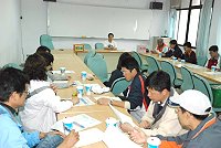 　連江縣教師會昨天舉行第五屆第一次會員大會，進行議案討論。（圖／文：邱竟瑋）