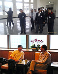 縣長率領縣府參訪團參觀金門尚義機場,日前也特別拜會新北市市長朱立倫,探討台北港開發規劃與馬祖的關聯性。(圖/文:曹重偉)