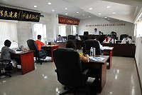 　北竿鄉代會開議，鄉長周瑞國率各課室主管向代表會提出施政報告及說明。（圖／文：陳鵬雄）