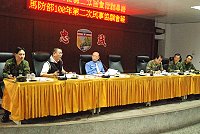 　馬防部昨天舉行民事協調會議，邀請地方府會與軍、民相關單位交換意見。縣府也針對火砲射擊演練時間調整請馬防部協助。（圖／文：邱竟瑋）