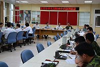 　監委黃煌雄一行昨天抵馬進行馬祖戰地文化訪視座談，黃煌雄肯定金馬戰地文化是全國最有優勢申遺的潛力點，勉勵相關單位加把勁，也承諾未來會盡個人最大力量協助。（圖／文：劉秋月）