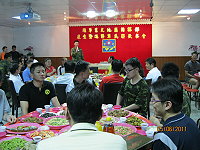 莒光指揮部舉辦端午節軍民聯歡餐會共度歡樂佳節,場面溫馨熱鬧。(圖/文:陳樂團)