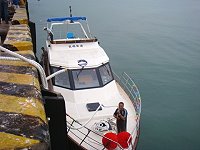   地區旅遊業者集資購入19噸餘的新船「保順一號」，將要投入觀光包船及離島旅客輸運使用。（圖／文：劉秋月）