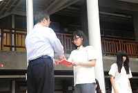 許潮英先生紀念獎助學金發放,31位馬中學子獲獎。(圖:馬祖高中提供)