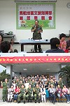 馬支部汪指揮官主持端節懇親座談會,並與官兵及家屬實施大合照,場面熱鬧溫馨。(圖/文:陳舒婷)