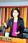 　議員李金梅進行質詢。（圖／文：曹重偉）