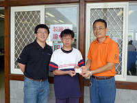 　馬祖高中舉辦一百年度電腦軟體應用丙級證照檢定，也是該校首次在地「即測即評即發證」，34位學生報考有33位順利取得電腦軟體應用丙級證照。（圖／文：曹重偉）