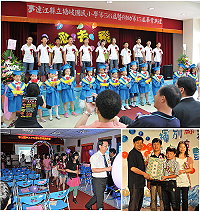 北竿三校昨天舉辦99學年度畢業典禮,51位學子踏上學習另一里程。(圖/文:陳鵬雄)