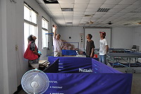 　議長陳貴忠協調國民黨連江縣黨部及文化局，現勘塘岐民眾服務站閒置空間再利用。（圖／文：陳鵬雄）