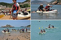 中山國中在芹壁海灘舉辦海洋雙星競技活動。(圖/文:陳鵬雄)