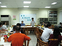 教育局長邱金寶巡迴西莒地區舉辦社區大學開辦說明會。(圖/文:陳樂團)