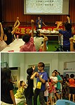 台北科技大學昨天起在中正國中小舉辦科學營,南竿三校小朋友們在歡樂中學物理,也學品德。(圖/文:邱竟瑋)