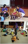 　北體志工家族專程來馬在塘岐國小舉辦奧林匹克育樂營。（圖：北體志工家族提供）