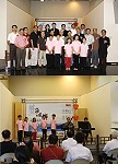 為8月6日即將於台北國家音樂廳上演的「藍海的故鄉」音樂會,縣府昨天在文建會召開記者會,並以現場表演方式,展現為馬祖量身打造的精彩曲目片段。(圖:文化局提供)