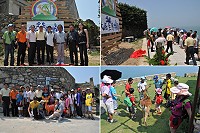 大坵島生態樂園昨天開幕,上百位鄉親、遊客共襄盛舉,感受親近梅花鹿的生態魅力。(圖/文:陳鵬雄)