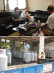 連江縣消費者保護中心訪查福安瓦斯行,宣導定型化契約規範。(圖/文:邱竟瑋)