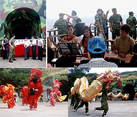 　東引「安東心．坑道情音樂季活動」開幕，200餘位軍民與遊客到場參加，氣氛熱鬧。（圖／文：陳其敏）