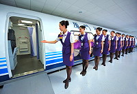 廈門航空除機隊新增機型之外,空姐招考及訓練也成為重點。(圖:新華網福建頻道)