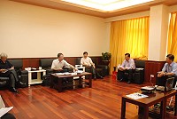 內政部長江宜樺訪馬於縣府召開座談會,關心污水下水道工程,特別是關鍵的污水處理設施。(圖/文:邱竟瑋)