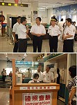 內政部長江宜樺視察福澳港區,了解小三通通關作業。(圖/文:邱竟瑋)