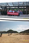 100年坂里沙灘擴大淨灘活動成果豐碩。(圖:坂里社區發展協會提供)