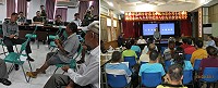 馬祖自衛隊員爭取比照金門核認參加823戰役納入榮民照顧案,國防部巡迴說明會在北竿鄉及莒光鄉地區舉行。(圖/文:陳鵬雄、陳樂團)