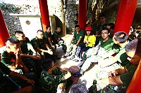志工媽媽於如意山莊與新進弟兄進行座談,親切地回應大家提出的各種疑惑。(圖/文:李冠皇)