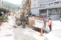 　台電馬祖區處今年在清水曾進行線路地下化工程，可避免天災造成的線路損壞。（圖／文：邱竟瑋）