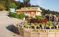 　酒廠圓環穿新衣！配合全國登山社團大會師，縣府建設局特別在酒廠圓環還有機場周圍、福澳等地栽種各式花卉，希望讓遊客耳目一新。（圖／文：邱竟瑋）
