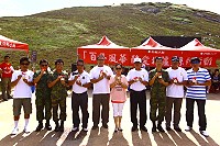 國境之北祈福行,許多鄉親與官兵弟兄皆共襄盛舉。(圖/文:林柏宏)