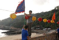 　鐵板燒塔節，社區總動員。（圖／文：邱竟瑋）