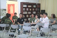 　北指部秋節懇親會，幹部與家屬互動熱絡。（圖／文：黃國真）