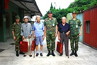 馬防部慰問榮民中秋餐會。（圖與文：顧孝文）