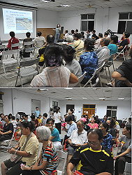 連江縣政府巡迴北竿舉辦「馬祖國際觀光度假中心附設博弈」說明會。(圖/文:陳鵬雄)